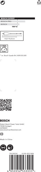 EXPERT SelfCut Speed Flachfräsbohrer, 30 x 152 mm