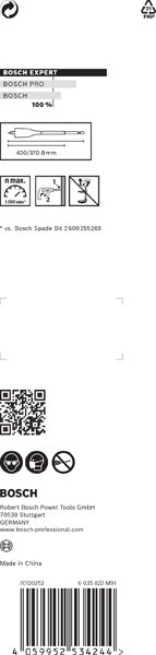 EXPERT SelfCut Speed Flachfräsbohrer, 25 x 400 mm