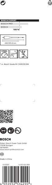 EXPERT SelfCut Speed Flachfräsbohrer, 35 x 400 mm