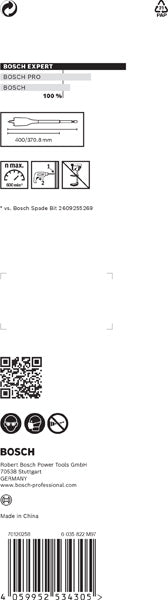 EXPERT SelfCut Speed Flachfräsbohrer, 36 x 400 mm