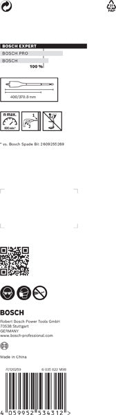 EXPERT SelfCut Speed Flachfräsbohrer, 38 x 400 mm