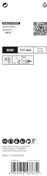 EXPERT ‘Hardwood 2-side clean’ T 308 BF Stichsägeblatt, 3 Stück