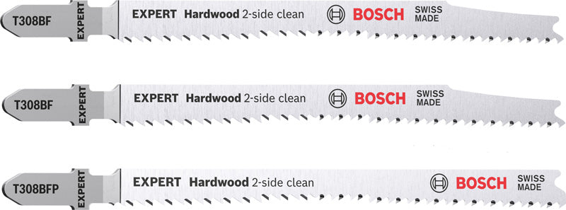 EXPERT ‘Hardwood 2-side clean‘ Stichsägeblatt-Set, 2-tlg., T308BF/BFP