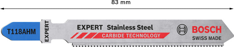 EXPERT Stainless Steel T118AHM Stichsägeblatt, 3 Stück