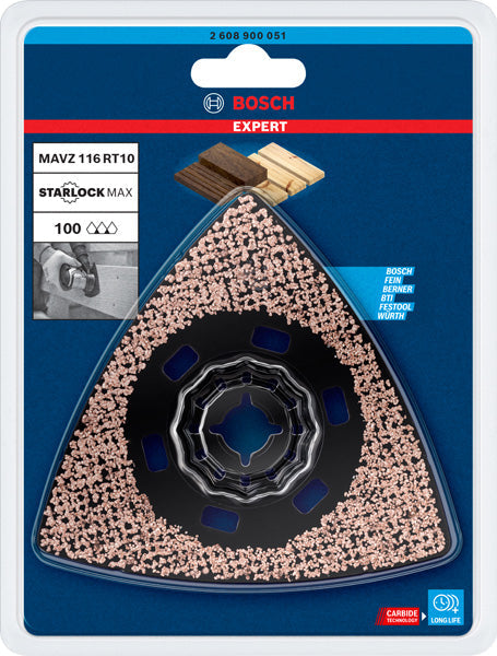 EXPERT Sanding Plate MAVZ 116 RT10 Blatt für Multifunktionswerkzeuge, 116 mm