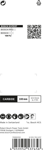 EXPERT ‘Hardwood Fast’ T 144 DHM Stichsägeblatt, 3 Stück