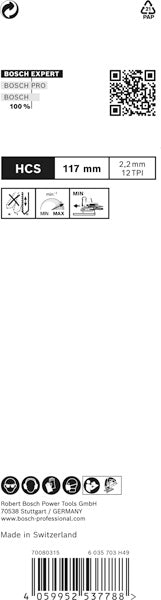 EXPERT ‘Wood 2-side clean’ T 308 BO Stichsägeblatt, 3 Stück