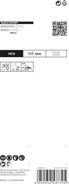 EXPERT ‘Wood 2-side clean’ T 308 BO Stichsägeblatt, 5 Stück