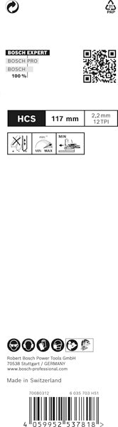 EXPERT ‘Wood 2-side clean’ T 308 BP Stichsägeblatt, 3 Stück