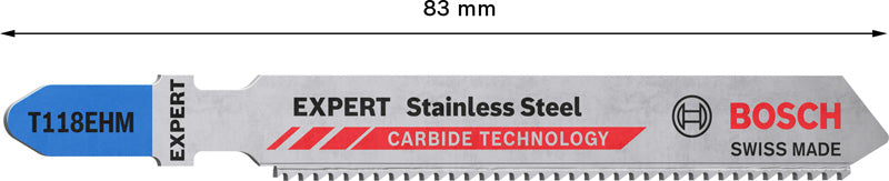EXPERT ‘Stainless Steel’ T 118 EHM Stichsägeblatt, 3 Stück