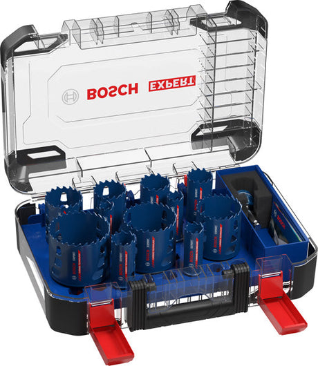 EXPERT Tough Material Lochsäge-Set, 20/22/25/32/35/40/44/51/60/68/76 mm, 14-tlg.
