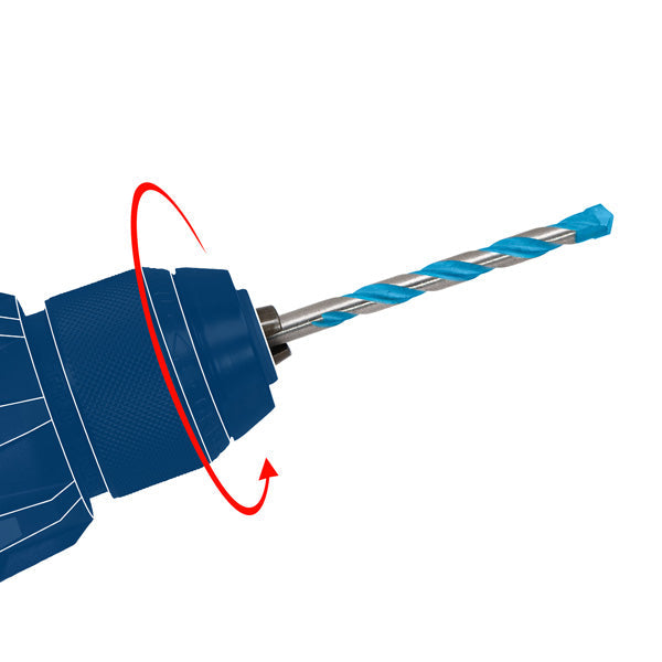 5-tlg. CYL-5 Betonbohrer-Set, Robust Line, 4–8 mm