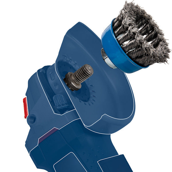 PRO Stainless Steel clean Topfbürste, 75 x 0,3 mm, Gewinde