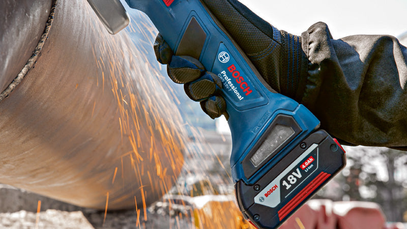 Combo Kit Set mit 3 18V-Werkzeugen: GSB 18V-45, GDX 18V-200, GWS 18V-7, 2x 5,0Ah