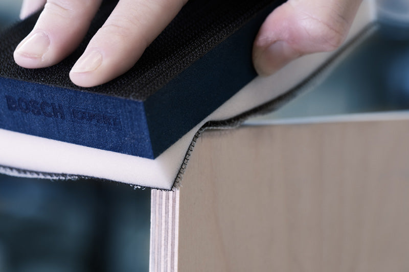 EXPERT Dual Density Set: Handschleifblock und Schleifnetz, 80x133 mm