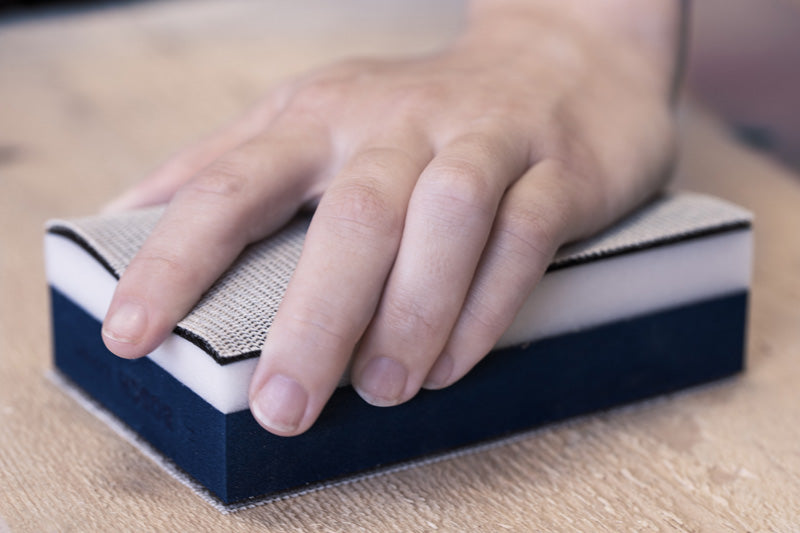 EXPERT Dual Density Set: Handschleifblock und Schleifnetz, 80x133 mm