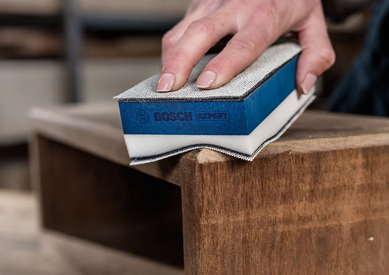 EXPERT Dual Density Set: Handschleifblock und Schleifnetz, 80x133 mm