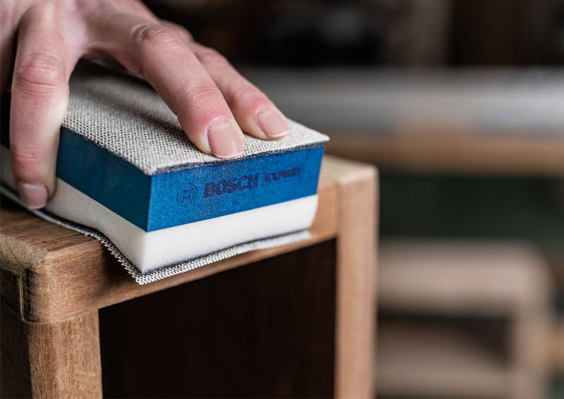 EXPERT Dual Density Set: Handschleifblock und Schleifnetz, 80x133 mm