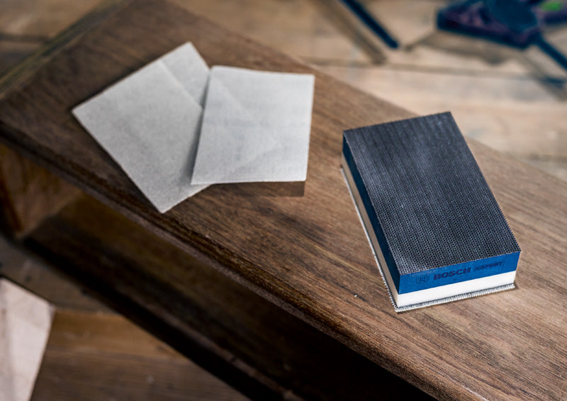 EXPERT Dual Density Set: Handschleifblock und Schleifnetz, 80x133 mm