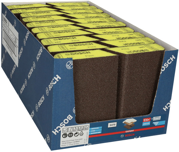 EXPERT Combi S470 Schaumstoff-Schleifblock 69 x 97 x 26 mm, fein