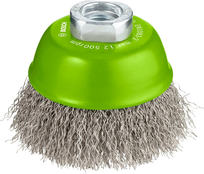 PRO Stainless Steel clean Topfbürste, 75 x 0,3 mm, Gewinde