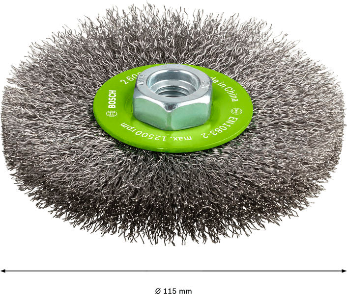 PRO Stainless Steel clean Scheibenbürste, 115 x 0,3 mm, Gewinde