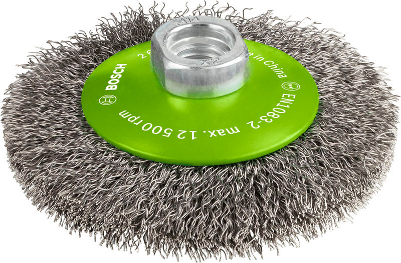 PRO Stainless Steel clean Kegelbürste, 100 x 0,35 mm, Gewinde