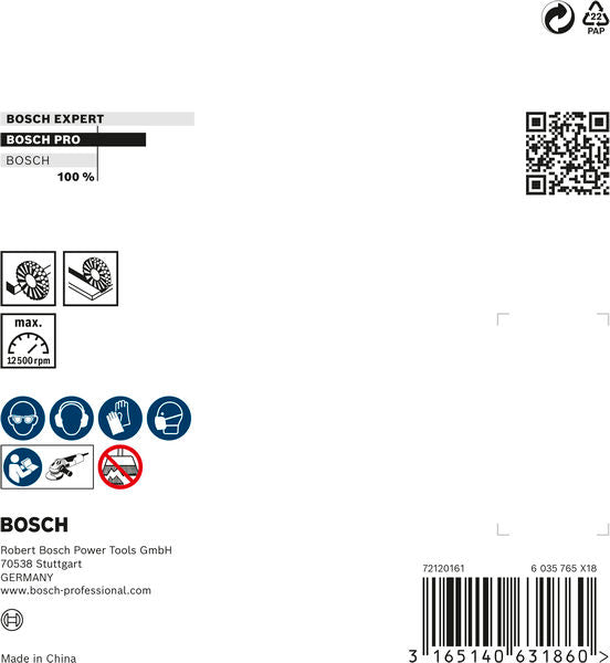 PRO Stainless Steel heavy Scheibenbürste, 115 x 0,5 mm, Gewinde