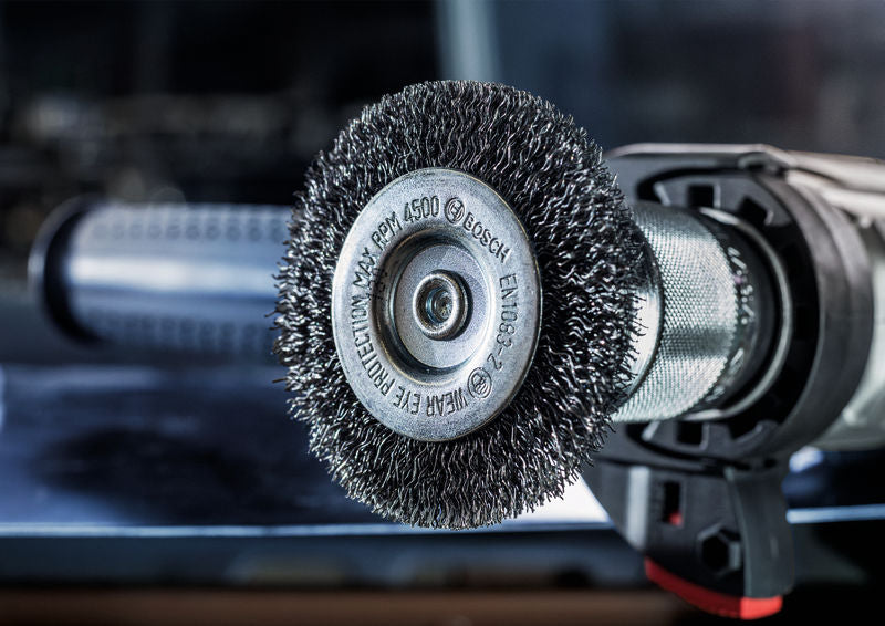 PRO Metal clean Scheibenbürste, gerader Schaft, 75 x 0,2 mm