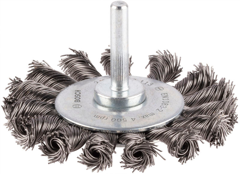 PRO Metal heavy Scheibenbürste, gerader Schaft, 75 x 0,5 mm