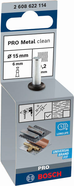 PRO Metal clean Topfbürste, gerader Schaft, 15 x 0,2 mm