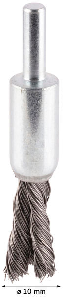 PRO Metal heavy Pinselbürste, gerader Schaft, 10 x 0,35 mm