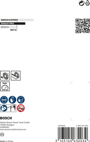 PRO Stainless Steel clean Scheibenbürste, gerader Schaft, 80 x 0,2 mm