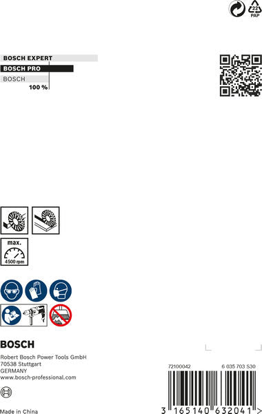 PRO Stainless Steel clean Scheibenbürste, gerader Schaft, 100 x 0,3 mm