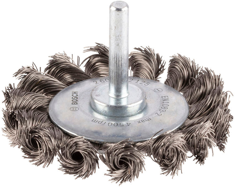 PRO Stainless Steel heavy Scheibenbürste, gerader Schaft, 70 x 0,35 mm