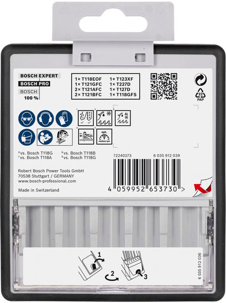 PRO Metal and Alu Stichsägeblatt Set, 92 mm, 10-tlg.