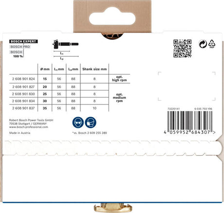 EXPERT Wood Forstnerbohrersatz, 5-tlg.