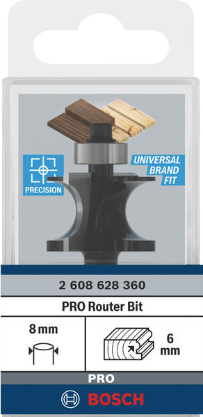 PRO Halbstabfräser, 8 x 27,8 x 63 mm