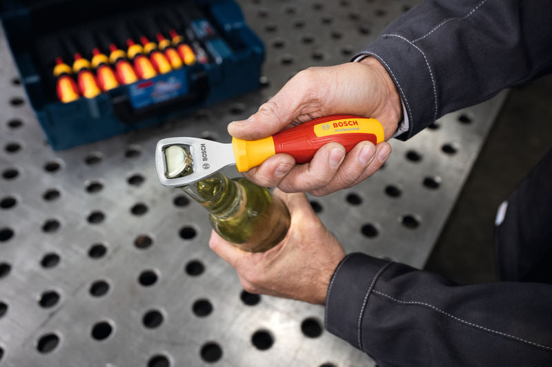 Flaschenöffner gelb/rot