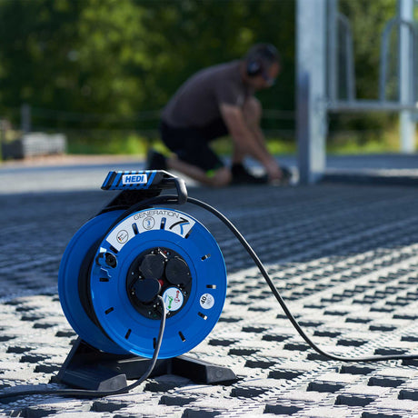 Vollkunststoff-Kabeltrommel Generation 7 Champion 40 m H07RN-F 3G2,5 IP54 Ø290 mm