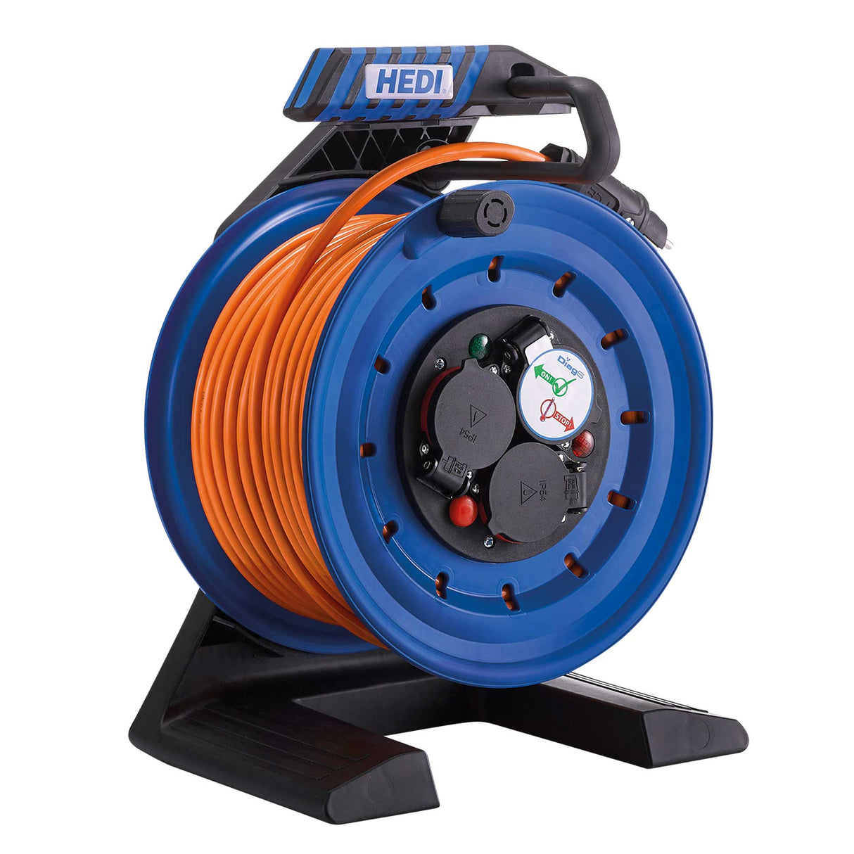 Vollkunststoff-Kabeltrommel Generation 7 Companion 25 m H07BQ-F 3G2,5 IP44 Ø250 mm