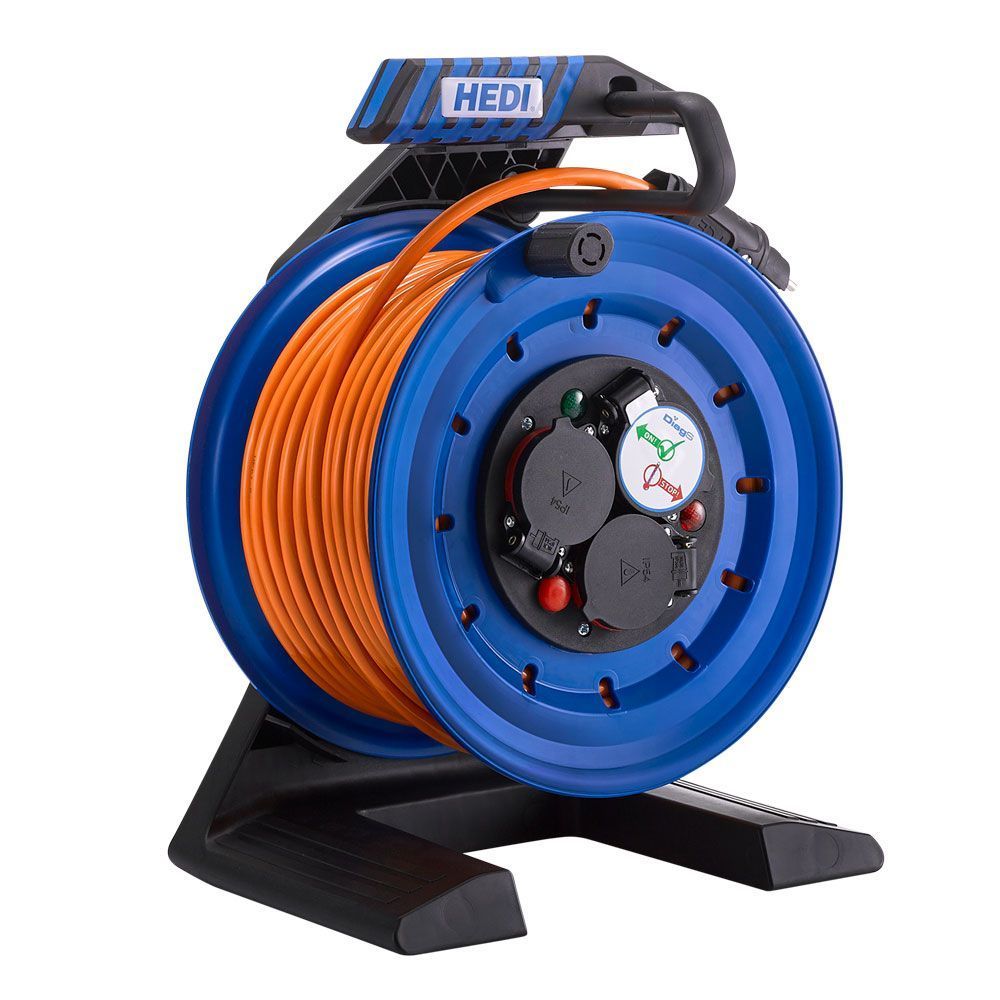 Vollkunststoff-Kabeltrommel Generation 7 Companion 25 m H07BQ-F 3G1,5 IP44 Ø250 mm