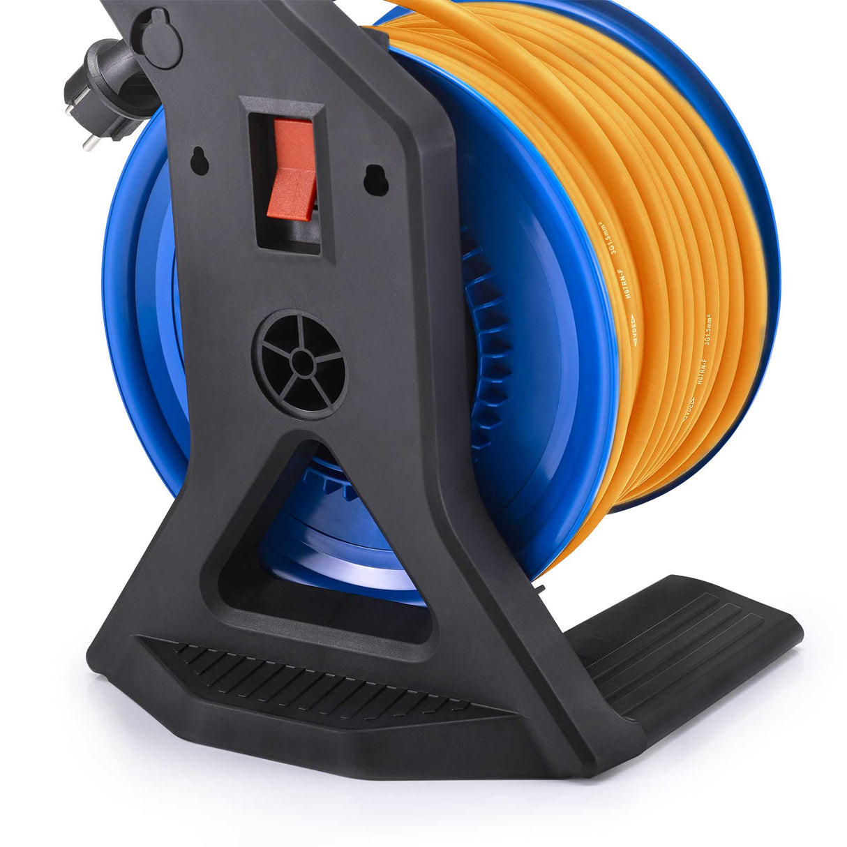 Vollkunststoff-Kabeltrommel Generation 7 Companion 25 m H07BQ-F 3G1,5 IP44 Ø250 mm