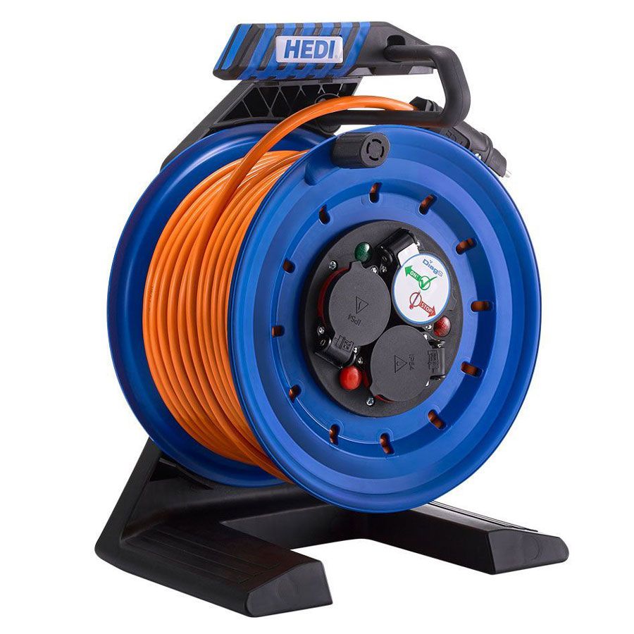 Vollkunststoff-Kabeltrommel Generation 7 Companion 40 m H07BQ-F 3G1,5 IP44 Ø250 mm