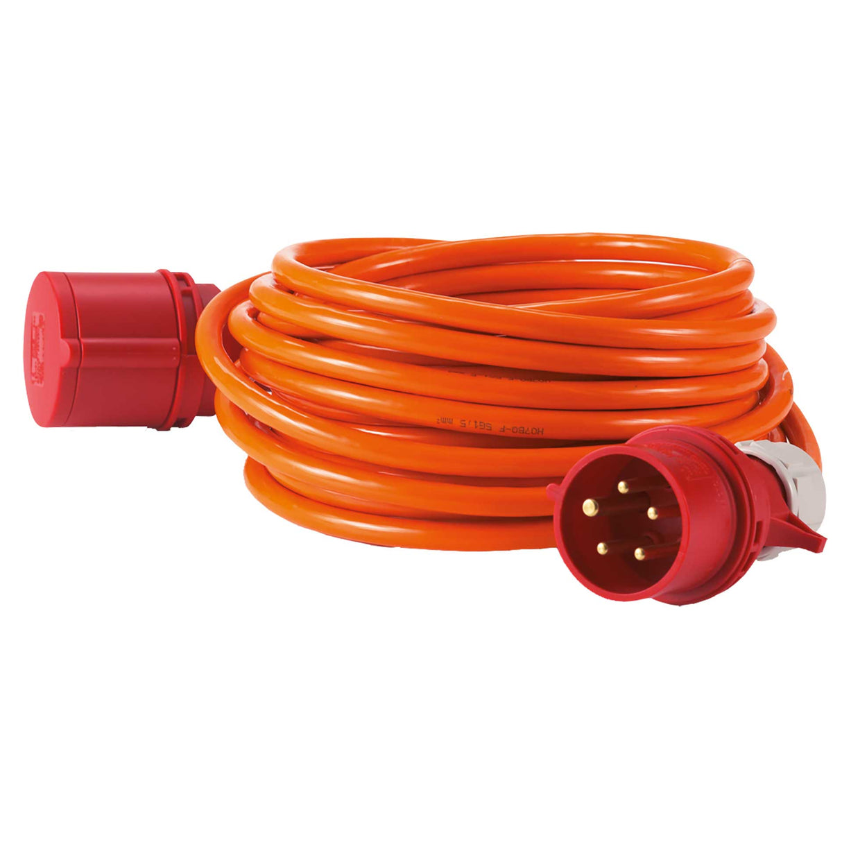 Drehstrom-Verlängerungsleitung 2,5 mm², 16A-Ausführung mit Phasenwender, 10 m