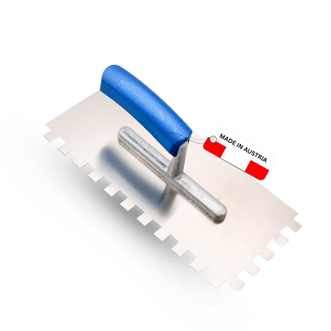 Zahnkelle Edelstahl rostfrei – Blauer Buchenholzgriff – E4–E20 / R20 – Profi Qualität