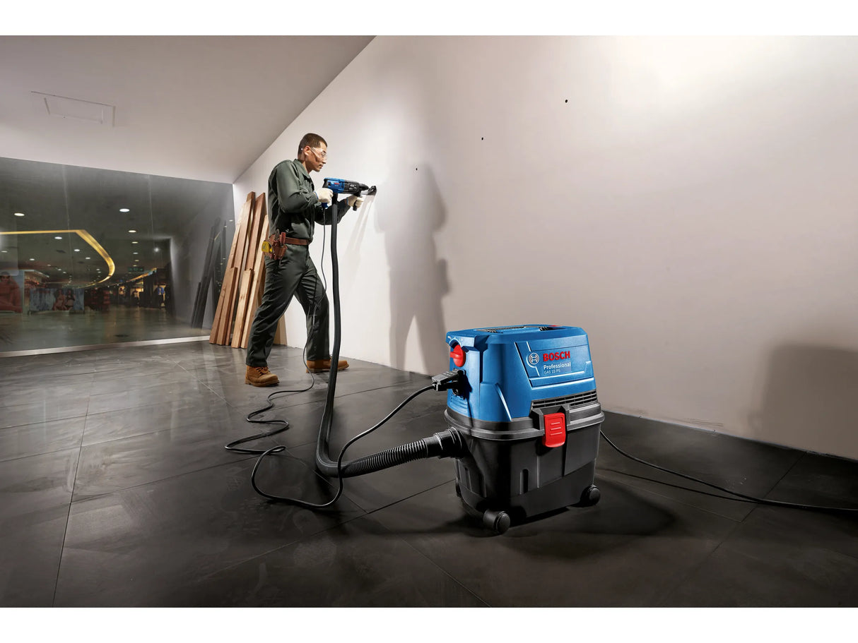 Nass- & Trockensauger Profi – Bosch GAS 15 PS – Filterreinigung – Blasfunktion