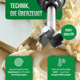 Forstnerbohrer Set Holz – STERN 5-teilig Ø 15–35 mm – Für Hartholz & Weichholz – Profi Qualität