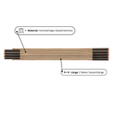 Holz-Gliedermaßstab Type 507 N  individuell bedruckbar mit Logo