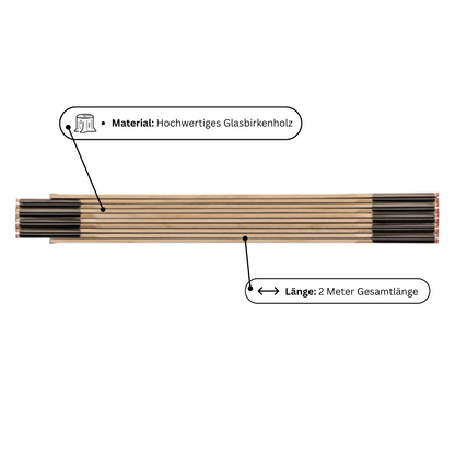 Holz-Gliedermaßstab Type 507 N  individuell bedruckbar mit Logo